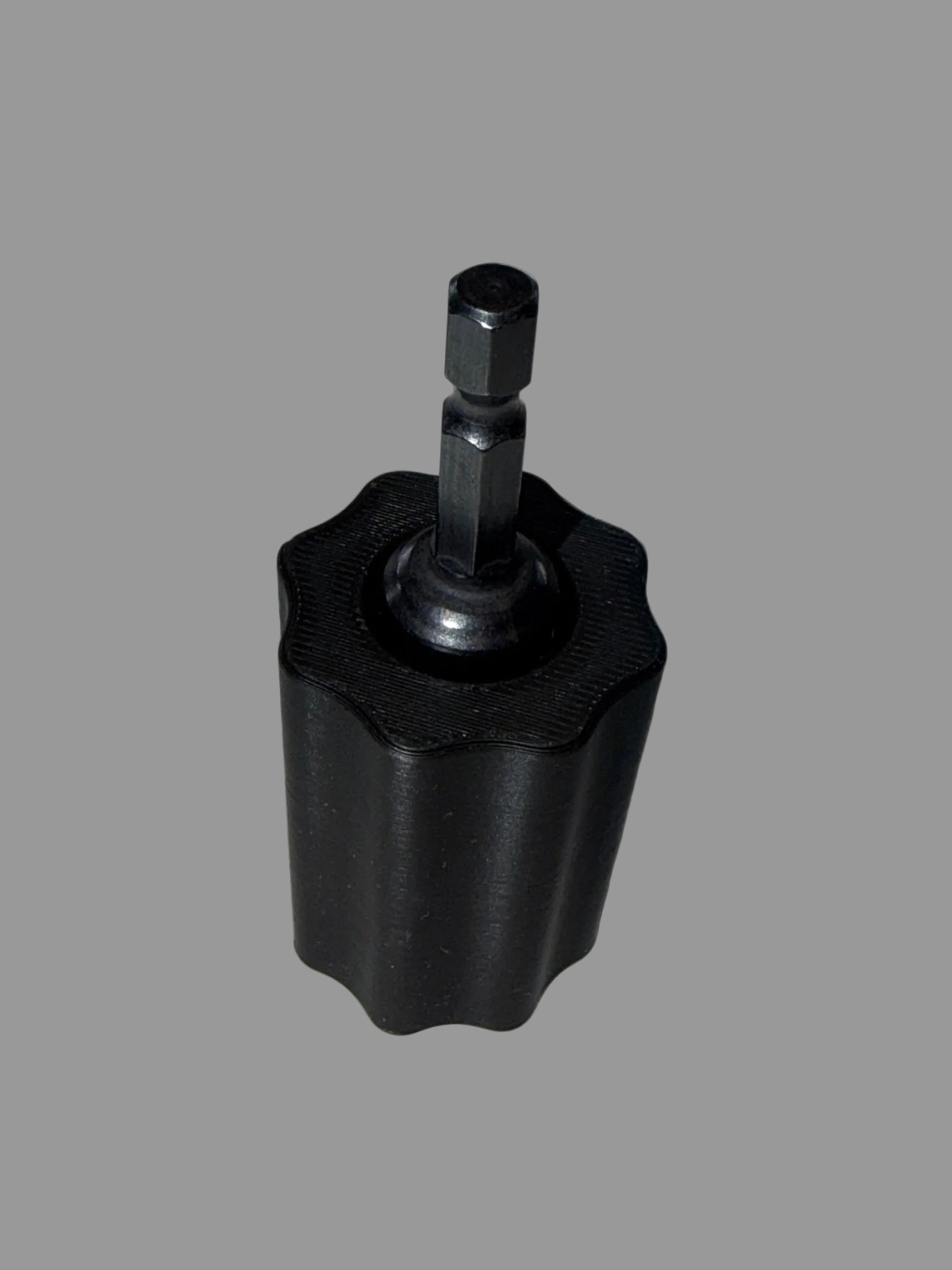 Close-up of Stringline Winder mechanism and handle