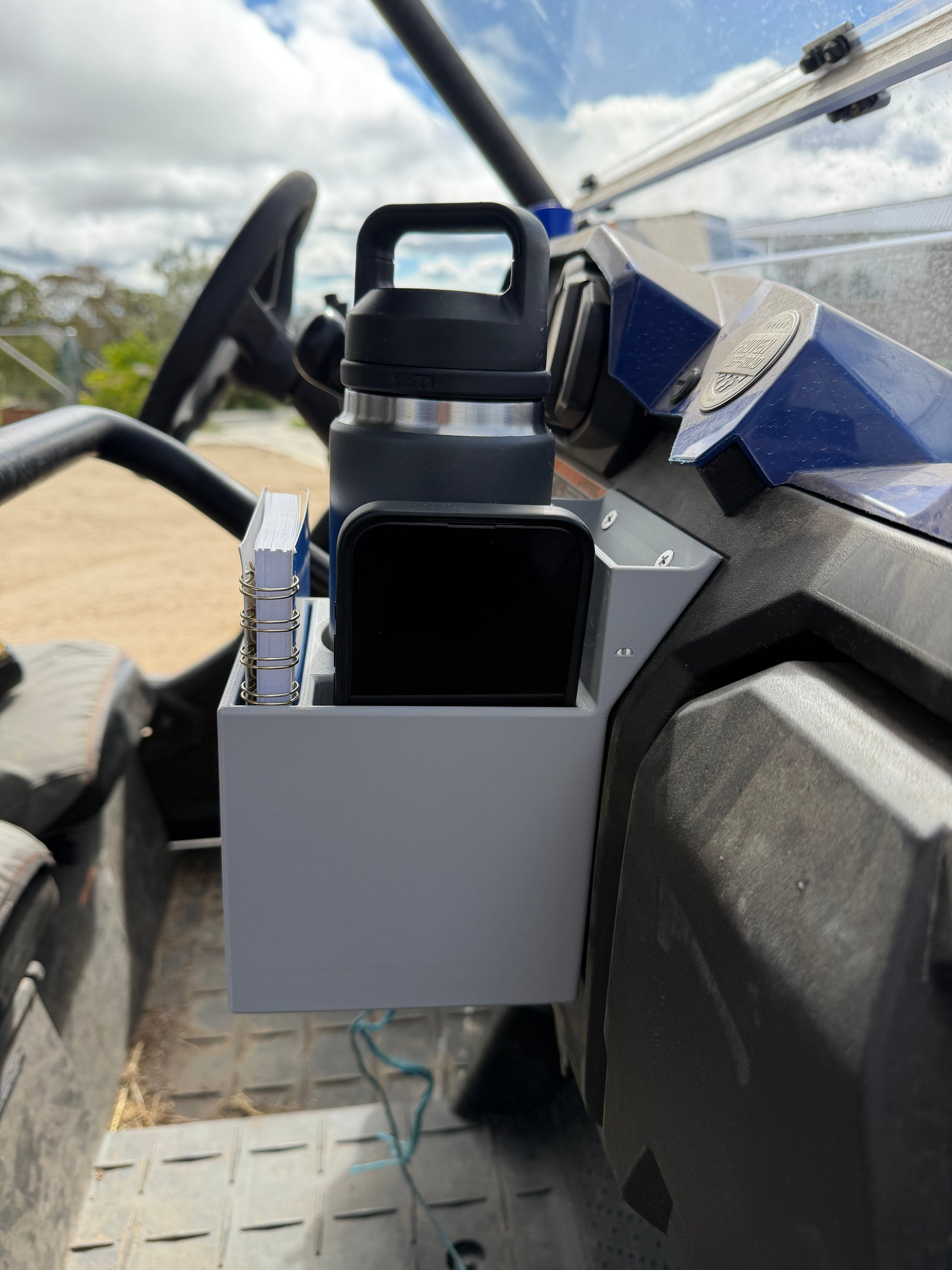 Phone Holder attachment for Yamaha Viking side-by-side