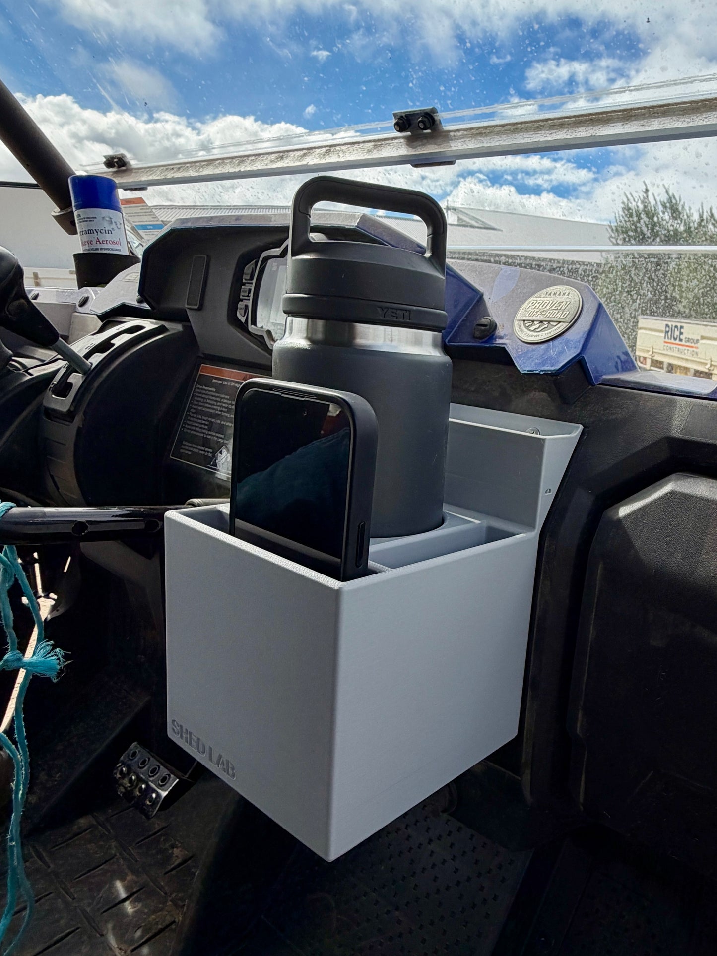 Phone Holder in use on Yamaha Viking