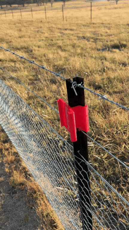 Shed Lab Fence Post Rain Gauge mounted on rural fence- How to 